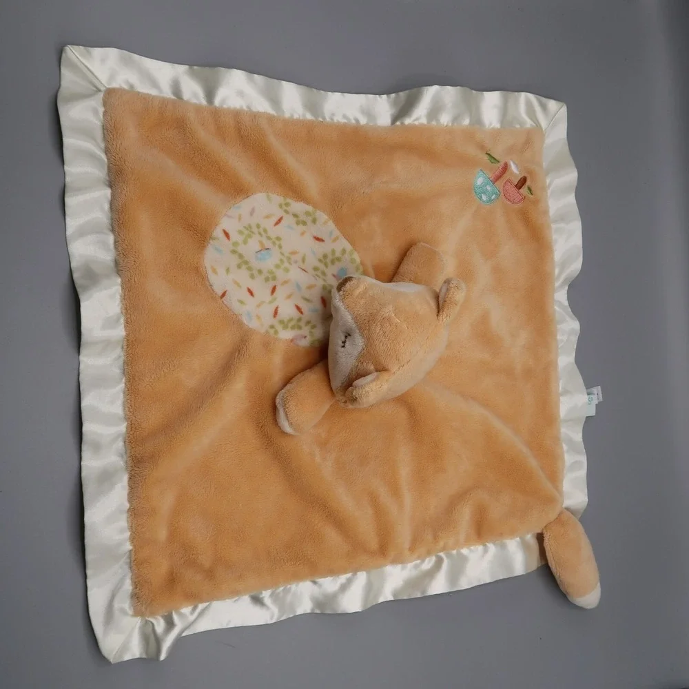 Douglas Baby Fox Woodland Lovey Security Blanket‎ Mushrooms Lovie Orange Infant